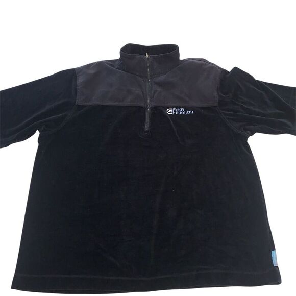 Ecko Function Other - Vintage Ecko Function Men's XL Black Fleece Pullover with Faux Suade Mock Neck